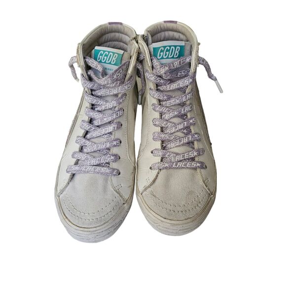 Golden Goose Slide Size 37 US 7 Shopbop Private Edition Purple Lilac Laces - Picture 4 of 8